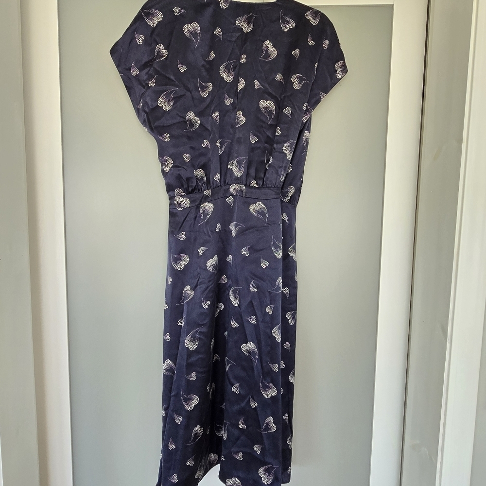 Joie Bethwyn Silk Heart-Print Wrap Dress - Picture 5 of 13